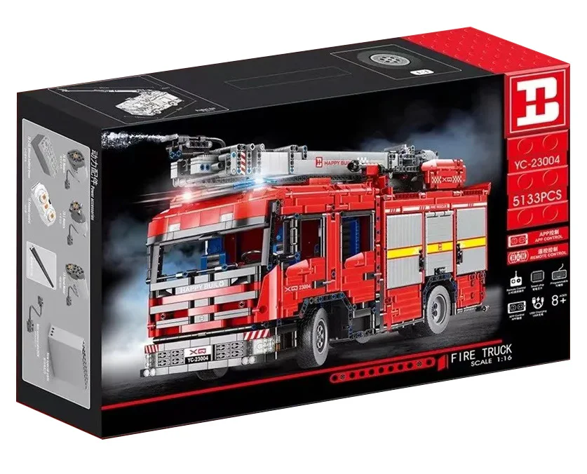 Fire elevator sprayer 1:10 悦创 HAPPYBUILD/信宇科技 YC-23004 image 1