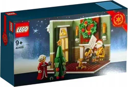Santa and Santa's living room