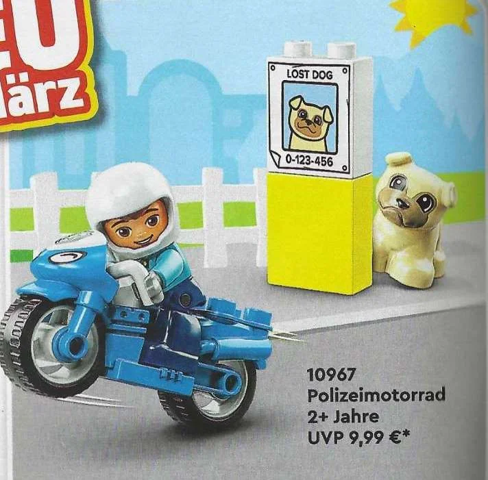 Police motorcycle 乐高 LEGO 10967 image 1