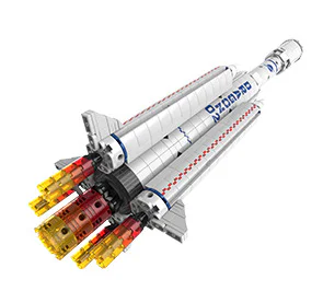 Long March 5 mission: Changzheng-2 launch vehicle. 佳奇积木 JAKI JK9103 image 1
