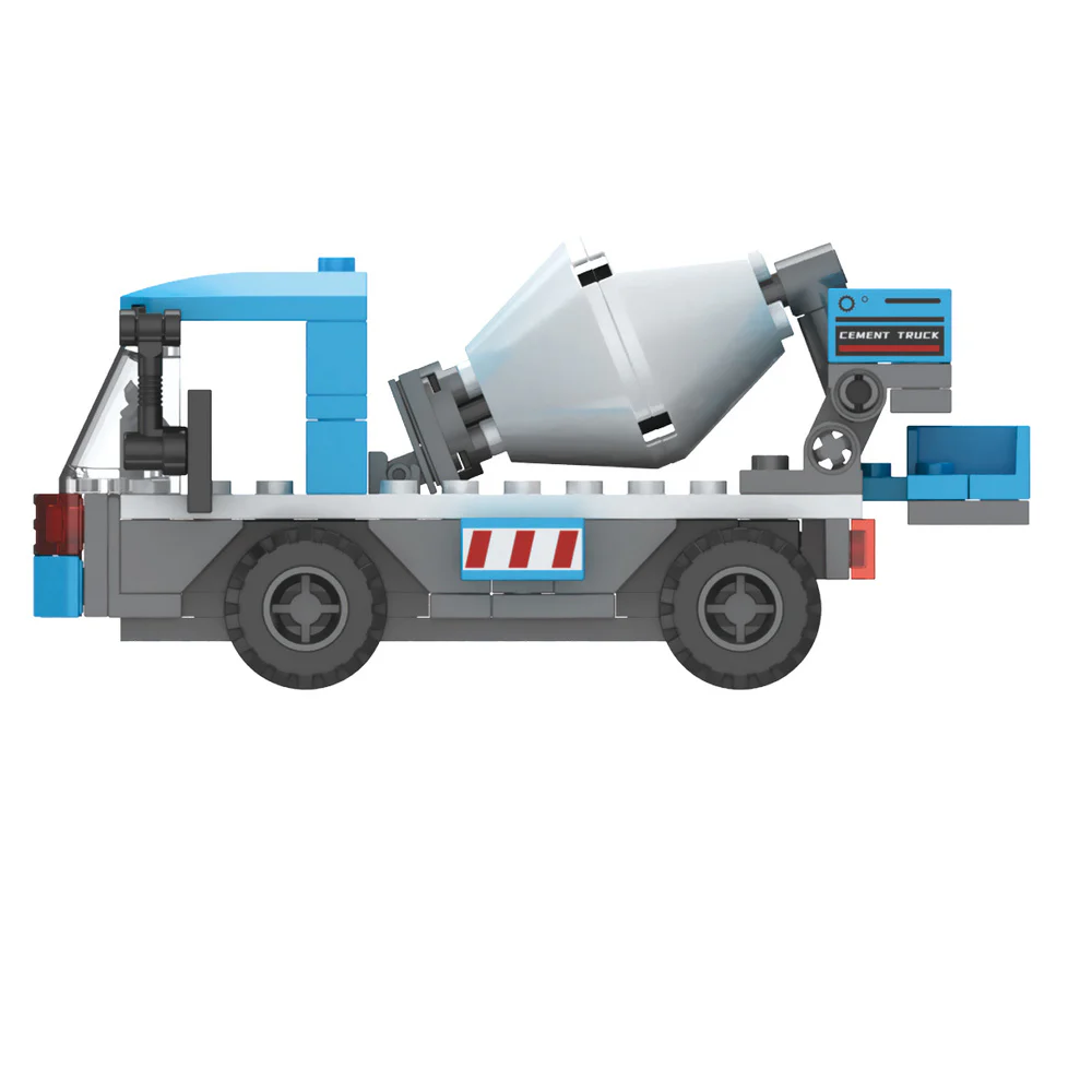 Hello, DAWILL offers 8 models of self-propelled road roller, long arm excavator, engineering grader, wheel type push loader, crane hoist, rotating mixer, lifting and lowering dump truck, and demolition drill car. 佳奇积木 JAKI JK9233 image 2