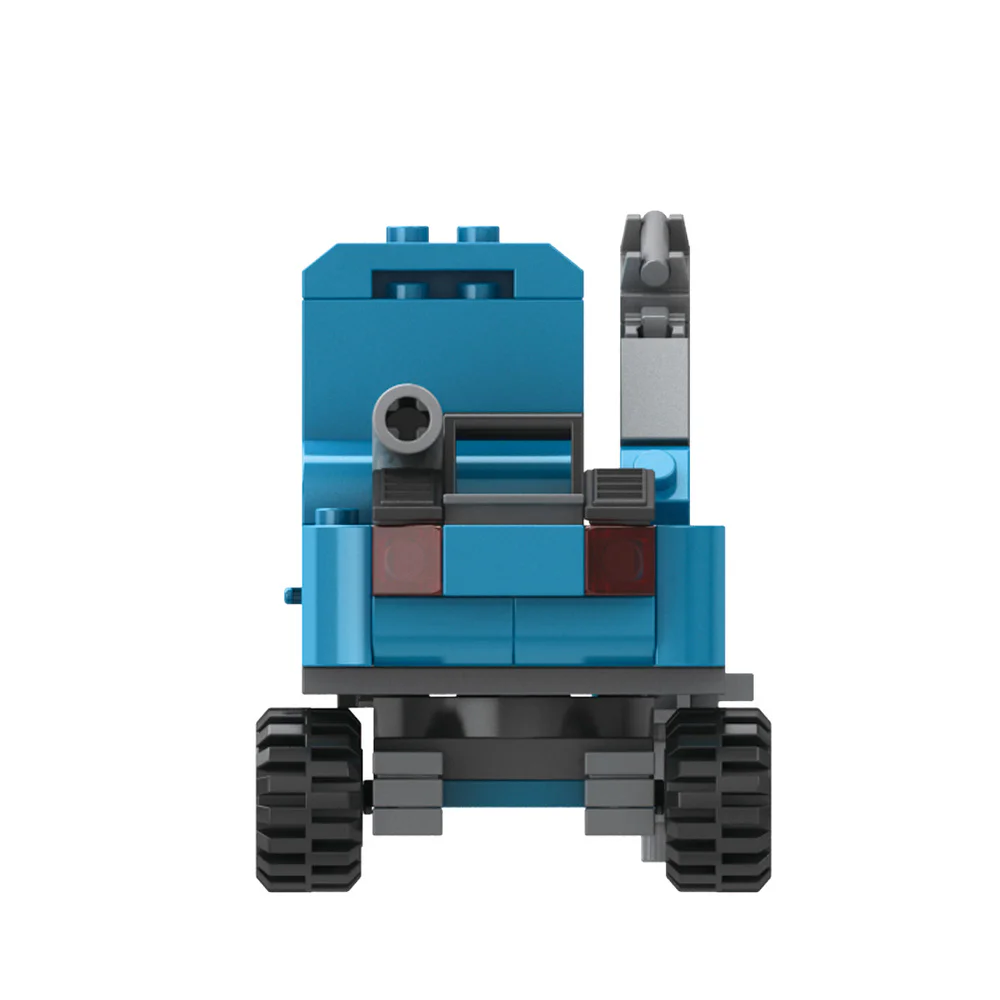 Hello, DAWILL offers 8 models of self-propelled road roller, long arm excavator, engineering grader, wheel type push loader, crane hoist, rotating mixer, lifting and lowering dump truck, and demolition drill car. 佳奇积木 JAKI JK9233 image 7