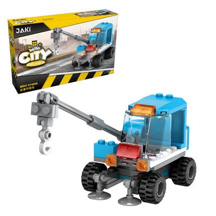 Hello, DAWILL offers 8 models of self-propelled road roller, long arm excavator, engineering grader, wheel type push loader, crane hoist, rotating mixer, lifting and lowering dump truck, and demolition drill car. 佳奇积木 JAKI JK9233 image 19