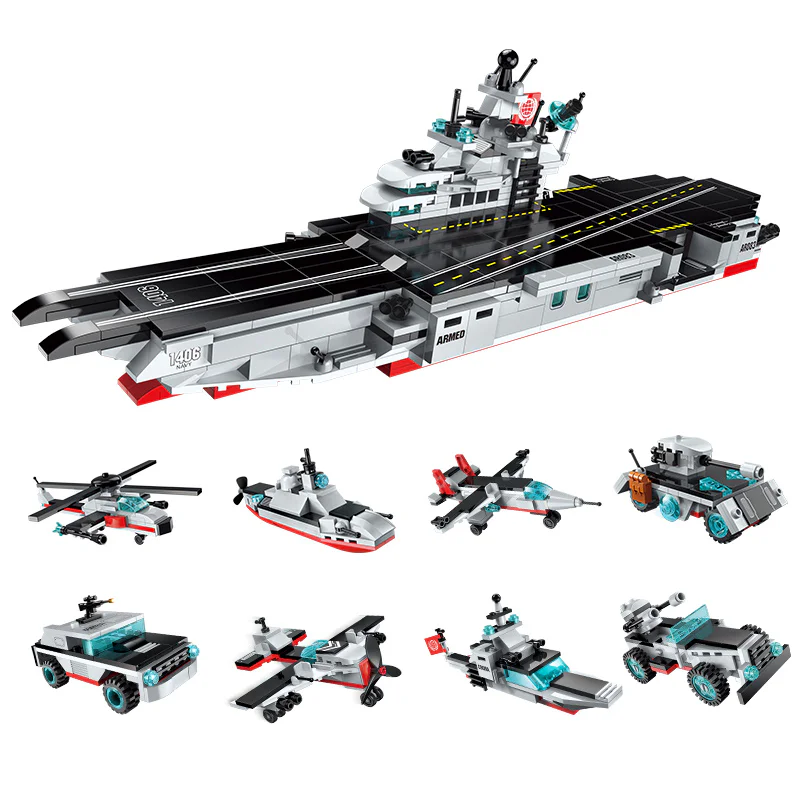 Nuclear-Powered Aircraft Carrier Series: Accumulated Variations 启蒙 QMAN/ENLIGHTEN/Keeppley 1406-1