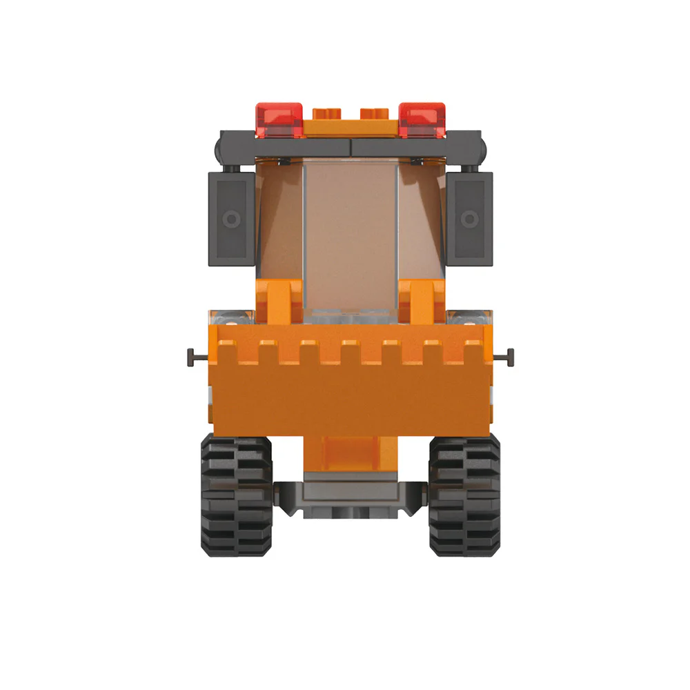Hello, DAWILL offers 8 models of self-propelled road roller, long arm excavator, engineering grader, wheel type push loader, crane hoist, rotating mixer, lifting and lowering dump truck, and demolition drill car. 佳奇积木 JAKI JK9233 image 28