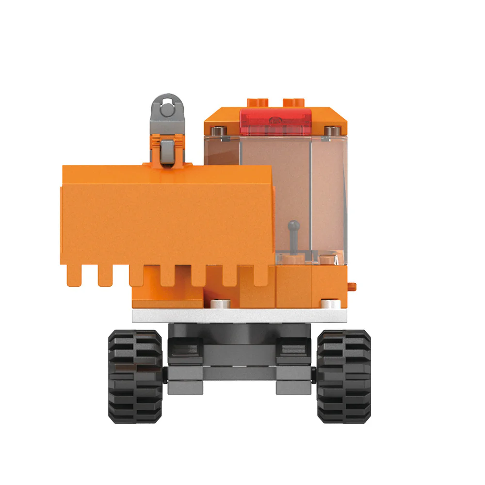 Hello, DAWILL offers 8 models of self-propelled road roller, long arm excavator, engineering grader, wheel type push loader, crane hoist, rotating mixer, lifting and lowering dump truck, and demolition drill car. 佳奇积木 JAKI JK9233 image 30