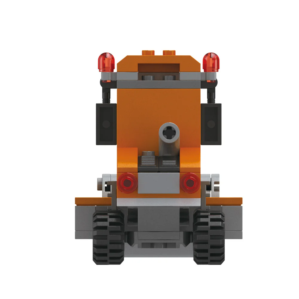 Hello, DAWILL offers 8 models of self-propelled road roller, long arm excavator, engineering grader, wheel type push loader, crane hoist, rotating mixer, lifting and lowering dump truck, and demolition drill car. 佳奇积木 JAKI JK9233 image 42