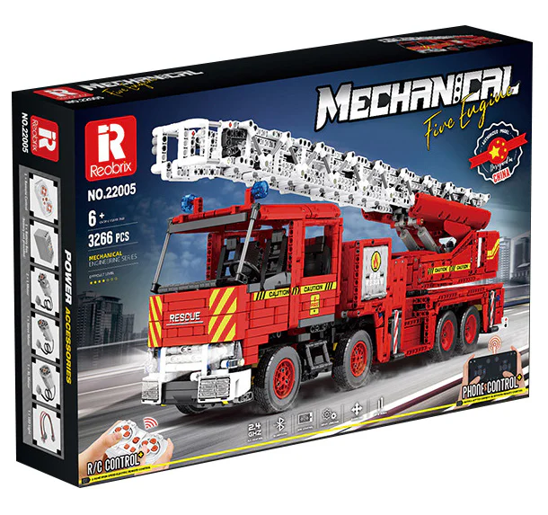 Ladder fire truck 臻砖科技 Reobrix 22005 image 1