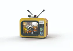 Snoopy Space Theme TV. Yellow