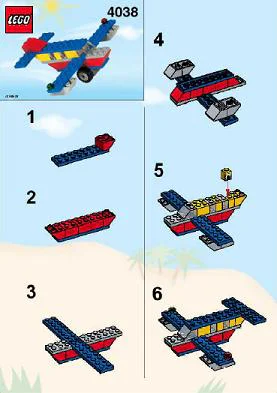 Interesting plane. 乐高 LEGO 4038 image 3