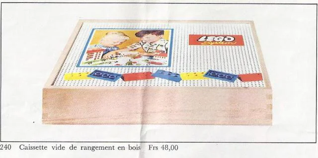 Large Wooden Storage Box, Unoccupied 乐高 LEGO 240