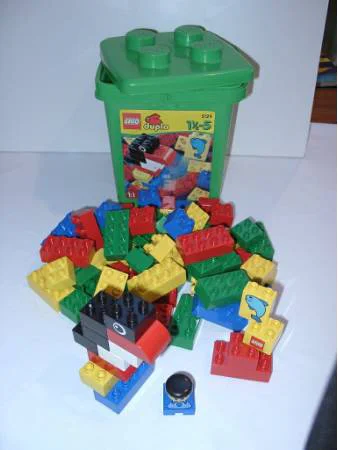 Green mosaic bucket 乐高 LEGO 2124