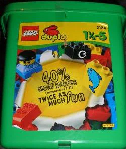 Green mosaic bucket 乐高 LEGO 2124 image 1