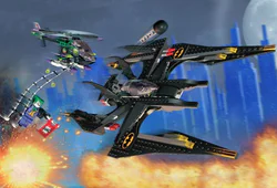 Bat Wing Fighter: Clown's Aerial Infiltration