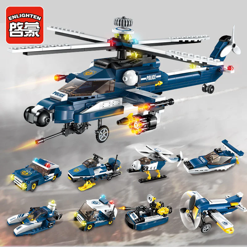 Volatility series: Storm helicopter 8 plus 1 启蒙 QMAN/ENLIGHTEN/Keeppley 1801-4 image 2