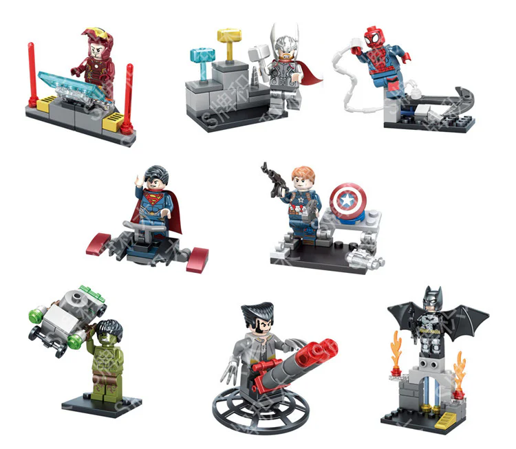Superhero Kid Mini-Scenes 8 Varieties SY656-1