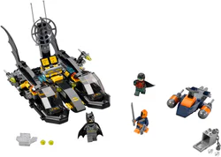 Bat-boat sea port pursuit.