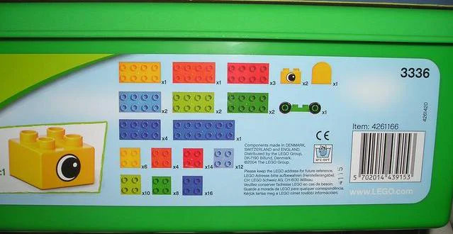 Green modular box 乐高 LEGO 3336 image 2