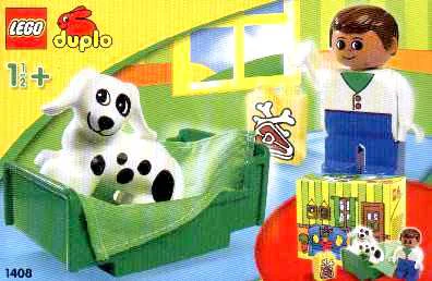 Walking with Dad and the dog. 乐高 LEGO 1408 image 1