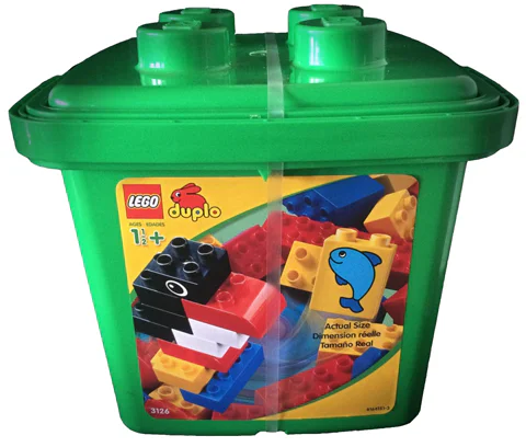 Green lattice bucket 乐高 LEGO 3126 image 1
