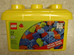 Yellow storage box