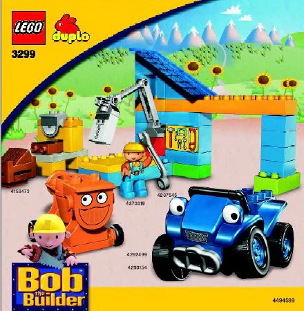 Construction worker Scrambler and Dizzy at Bob's Workshop 乐高 LEGO 3299 image 1