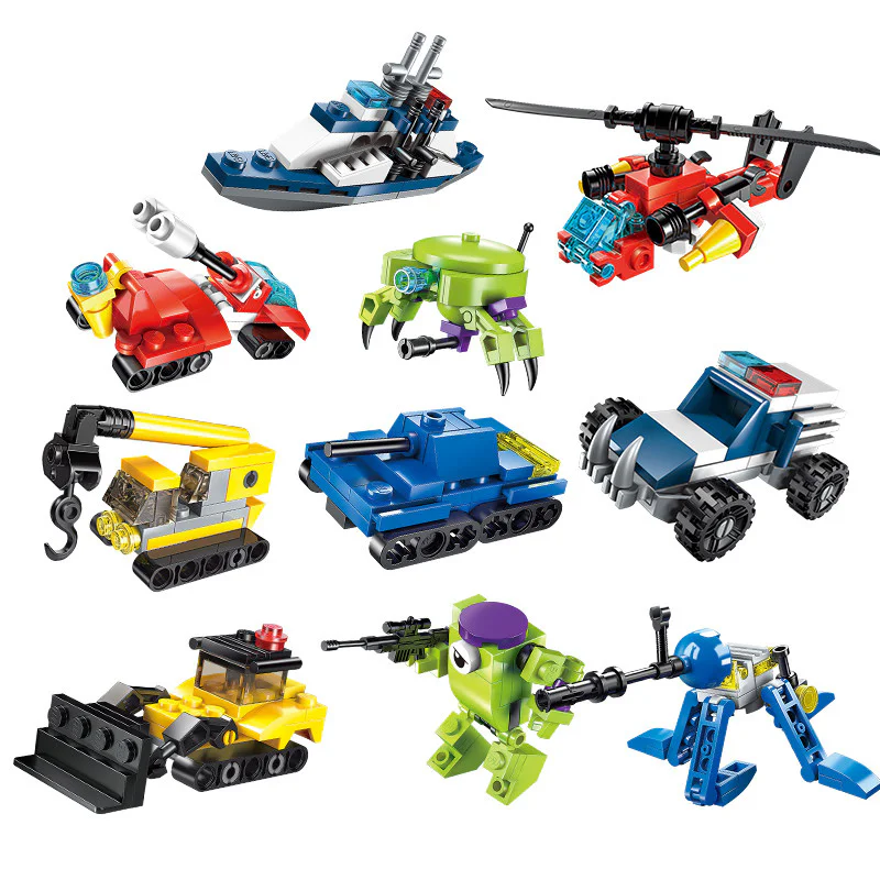 Super Transformation Mobile Team: Series of Accumulated Transforms, 10 Variants 启蒙 QMAN/ENLIGHTEN/Keeppley 2101-1