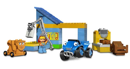 Construction worker Scrambler and Dizzy at Bob's Workshop 乐高 LEGO 3299 image 2