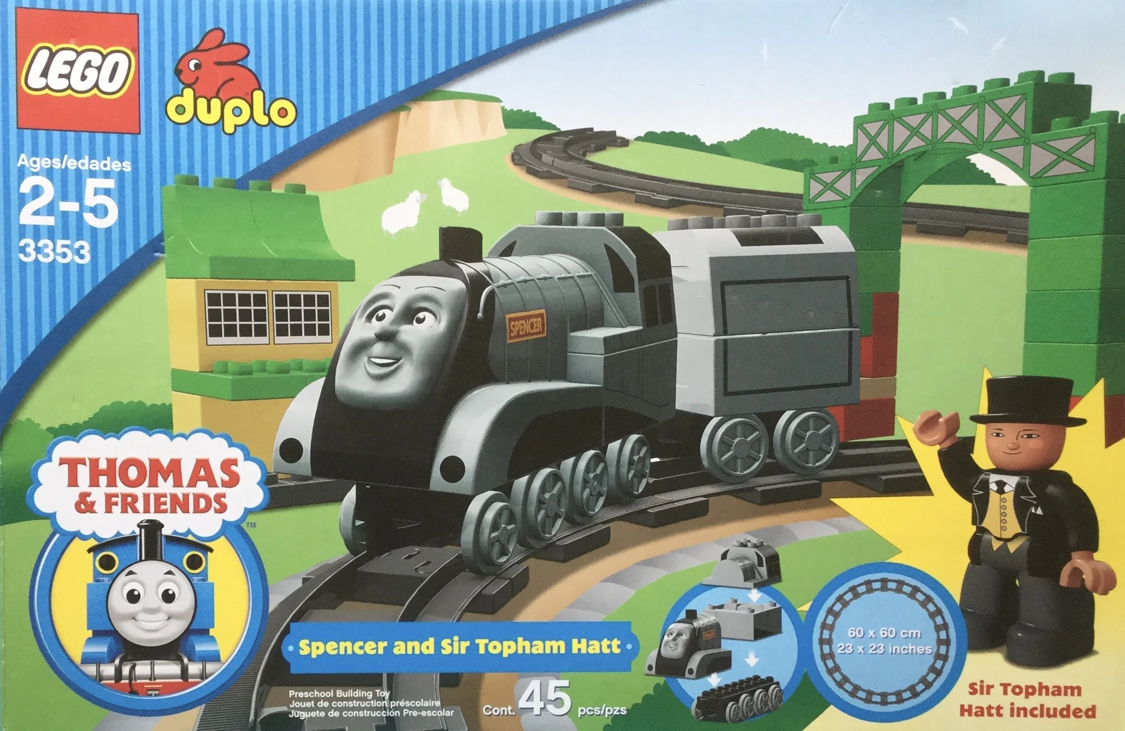 Thomas and his friends: Spencer and Sir Topham Hatt 乐高 LEGO 3353 image 1